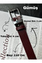 2'Li Knot Classic Square Patterned Women's Silver Buckle Belt Coat Belt Dress Belt Trouser Belt - 4