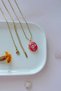 Floral Vintage Clamshell Photo Insertable Steel Necklace - 6