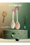 Set of 2 Luxury Wooden Spoons |   35cm Large Serving and Rice Spoon |   Natural & Non-Scratching - 2