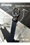 7-Piece Jade Double Ring Patterned Women's Silver Buckle Belt Coat Belt Dress Belt Trouser Belt - 2