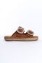 Milano Women's Daily Slippers Double Banded Stone Buckle Eva Sole Slippers - 3