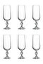 Collection Sterna Crystal Set of 6 180Cc Coffee Side Water Glass/Flute Champagne Glass - 3