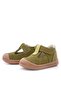 Shaun Genuine Leather Khaki Green Velcro Anatomical Baby Sandals - 6