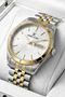 Premium Gift Men's Wristwatch Waterproof Silver Color Steel Band Dke2127C6 - 3
