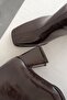 Ce&Ce 5500 Women's Black Toe Thick Heeled Daily Casual Boots - 7