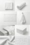Set of 6 White Hotel Logo Hand Towels - 50X90 Cm, 225 Gr, 100% Cotton, Spa and Hotel Towels - 3