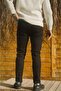 Men's Black Slim Fit Lycra Stretchy Jeans Jeans - 3