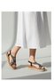 Wedge Sole Espadrille Detailed Elastic and Stone Women's Black Stylish Sports Sandals - 7