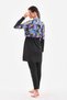 3 Pieces of Hijab Swimsuit with Pleat Detail on the Shoulder Full Covered Swimsuit Plus Size Burkini - 8