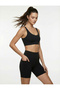 High Waist Interlock Pocket Detailed Sports Biker Leggings - 2