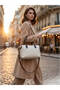 Women's Three Color Genuine Leather Tote Bag