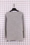 Women's Plus Size Stretch Fabric Crew Neck Front Paneled Printed Soft Sweater Mom Blouse - 3