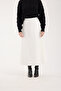 Long Suede Skirt - 90 cm Full Length Flawed Suede Skirt - 6
