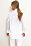 White Oversized Long Woven Shirt ALC-X6828 - 5