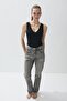 Women's Black Color V-Neck Snap Fastener Bodysuit - 4