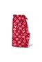 Women's Red Snowflake Fleece Pocketed Winter Thick Quality Pajama Bottoms - 4