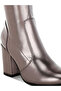 Women Metallic Pleather Long Boots in Pewter - 4