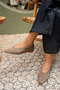 Joset Mink Leather Women's Blunt Toe Flat Women's Ballerinas - 3
