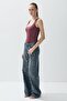 Women's Dusty Rose Square Neck Snap Body - 5