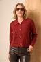 Women's Button Detailed Knitwear Cardigan with Pockets Tile 25242 - 2