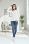 Women's Half High Neck Bodycron Ribbed Knit -Stylish- Blouse - 2