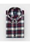 Regular Fit Winter Long Sleeve Button-Up Collar Plaid Multi-Color Shirt 3870R