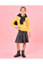 Girls Yellow Round Neck Basic Sweater - 2