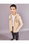 Senior Boys Beige Anime Print Hooded Sweatshirt - 5