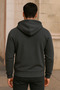 Men's Winter Anthracite Oversized Sweatshirt with Pockets - 6