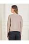 Women Beige Button Front Knit Cardigan - 3