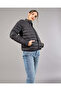 Women Black Quilted Jacket - 5