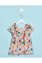 Infant Girls White Printed Casual Dress