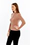 Women's Long Sleeve Half Zipper Slim Fit Tshirt - 4
