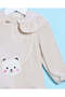 Infant Girls Beige Embellished Dress - 2