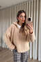 Powder Pink Zippered Braided Hair Sweater - 6