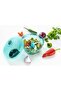 Plastic 450 ml Compact Vegetable Chopper with 3 Blades, Green - 2