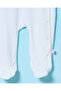 Baby White Jacquard Velour Sleepsuit - 4