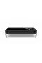 Rectangular Black Outdoor Grill and Fire Pit, Modern Design - 2