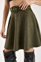 Kloş Suede Skirt with Belt / Suede Skirt - 6