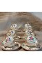 Florina Pervi̇z Porcelain Hand Painted Coffee Cup Set - 3