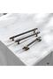 Furniture Kitchen Cabinet Cupboard Handles Knob Tumbled Antique Yellow Metal Handle 224 mm - 22.4 cm - 3