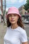 Uv Sun Protection Bucket Hat Lightweight Foldable Cross Outdoor Pink Beach Sea Bucket Fisherman Hat - 3