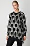 Patterned Long Knitwear Sweater - 2