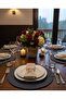 Gray Round Model Flat Jute American Serving Plate (Supla) – 6 Pieces - 3