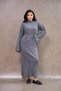 Gray Knitwear Dress - 3