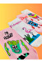 4-Piece Special Series Happy Colorful Flamingo Patterned Socks Fun Comfortable Stylish Design Style Socks - 2