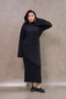 Black Knitwear Dress - 7