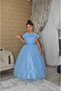 Children's Degaje Tulle Glitter Evening Dress Tulle Wedding Dress New Style Children's Dress 5-11 Years Old