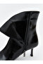 Leather Look Women's Heeled Boots - 7