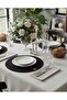 Black Round Model Plain Jute American Service (Supla) – 6 Pieces
